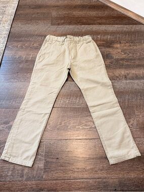 Sovereign Code Kids Boys Khaki Chino Pants Size 6 Adjustable Waist Uniform